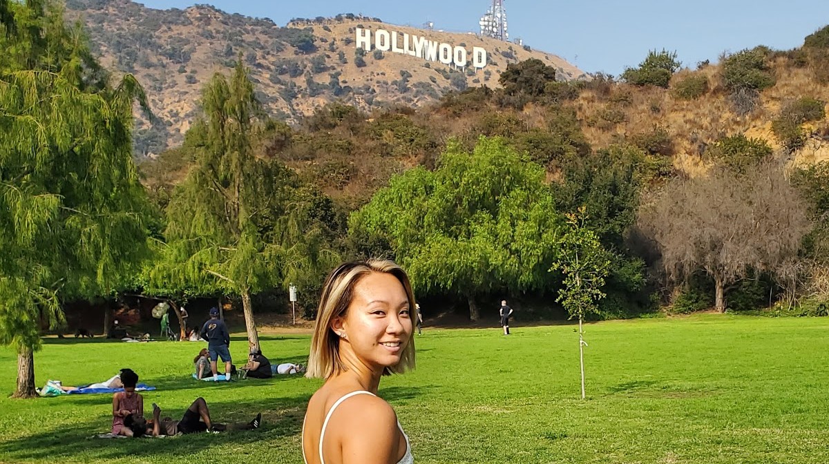 Marie at the Hollywood Sign